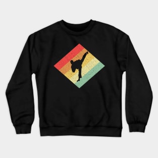 Retro Vintage 80s Karate Gift For Karateka Crewneck Sweatshirt